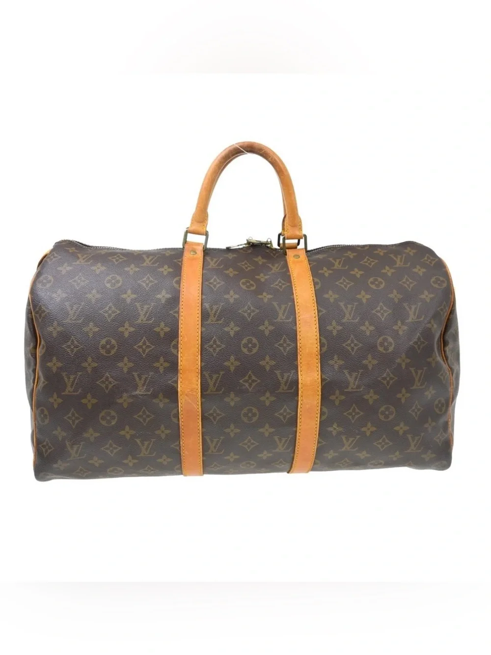 Authentic Louis Vuitton keepall 50 monogram travel duffle bag unisex
